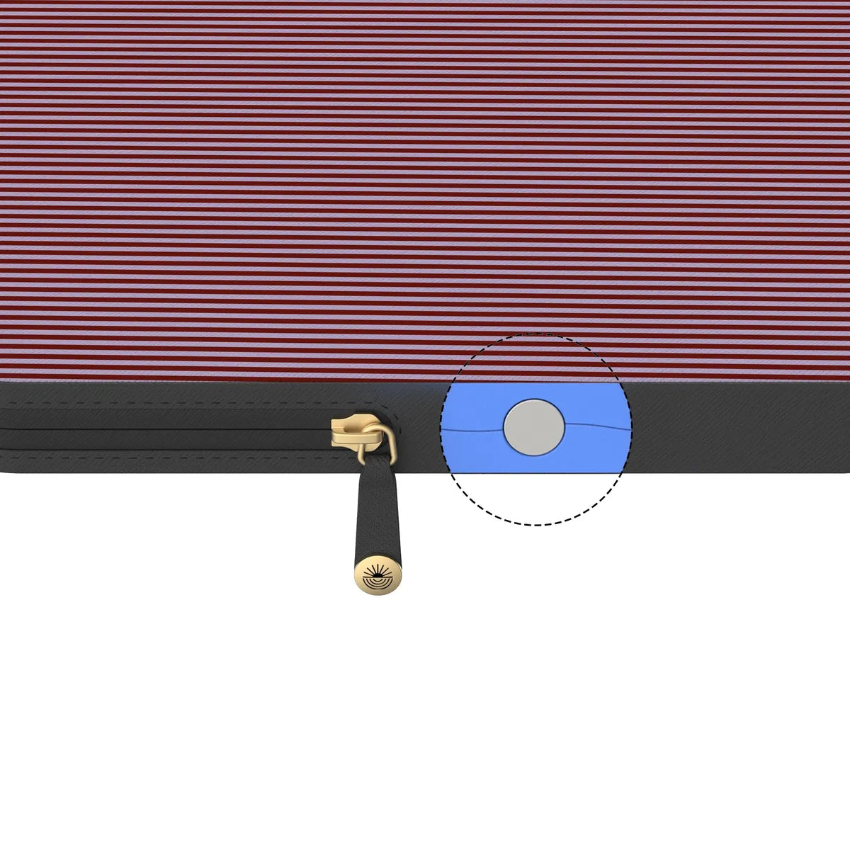 Stripes and the City | Tiny Pinstripe Laptop Case