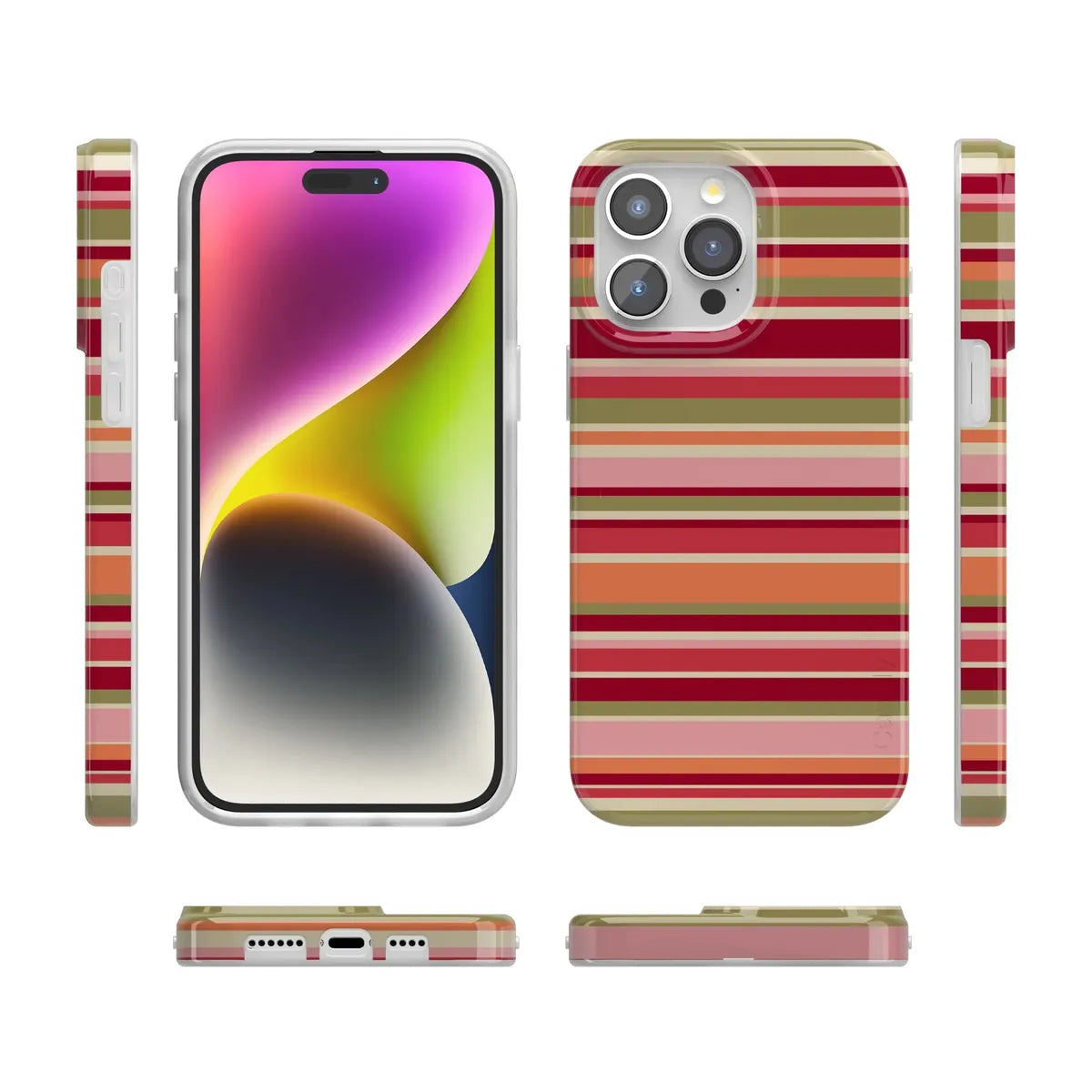 Citrus Stripes | Poolside Print Case