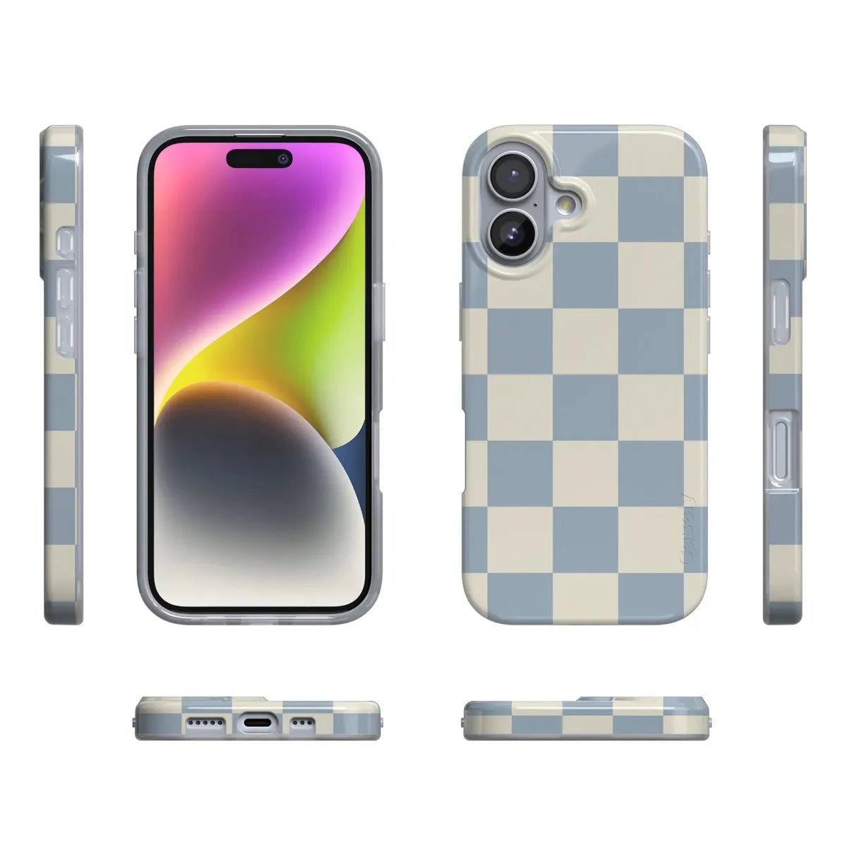 Fit Check | Light Blue Checkerboard Case