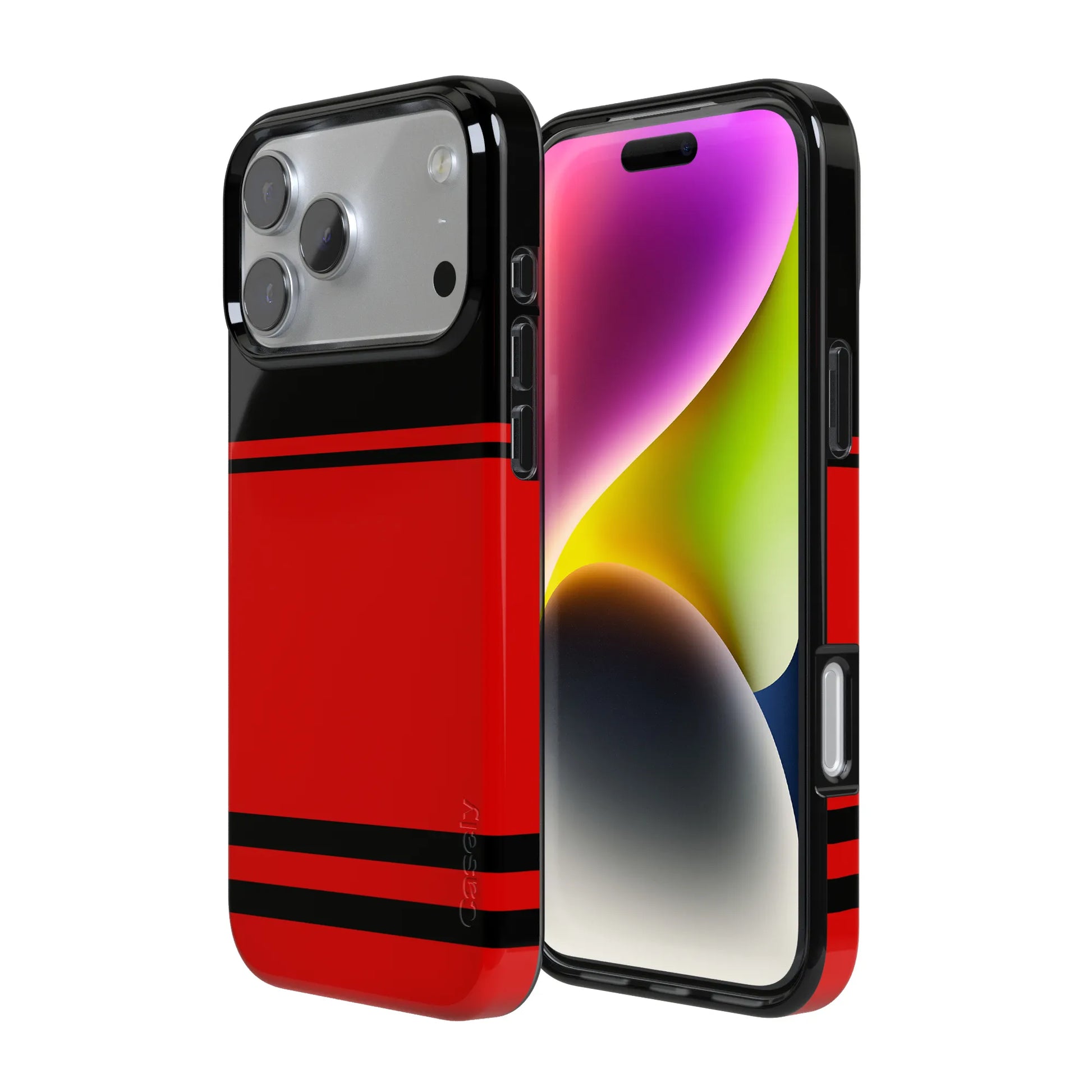 Storm Warning | Black & Red Stripes Case