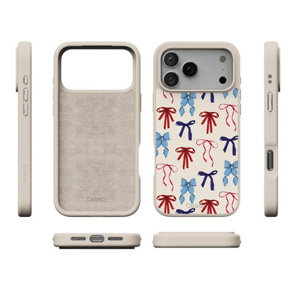 American Girlie | Red White & Blue Bows Case