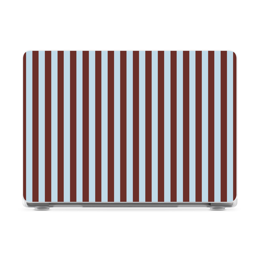 Sunday in Brooklyn | Blue Stripes Laptop Shell