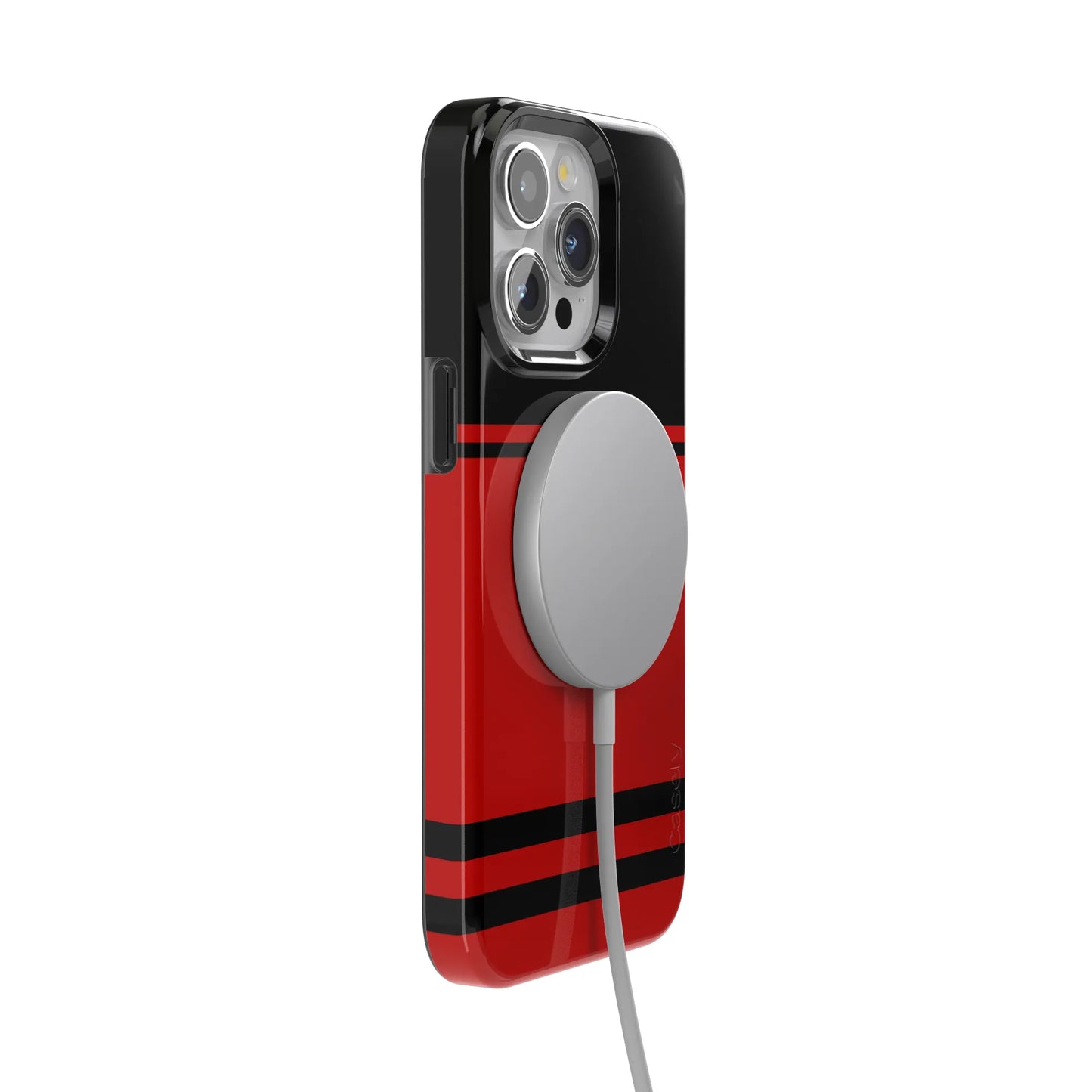 Storm Warning | Black & Red Stripes Case