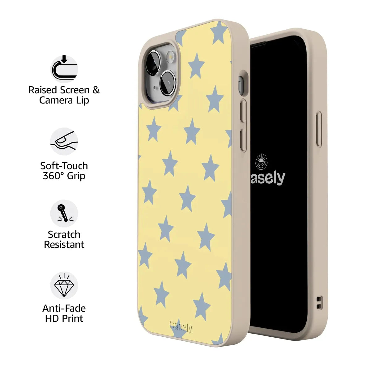 Shine Bright | Butter Yellow Stars Case