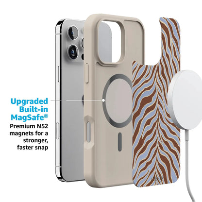 Untamed | Brown & Blue Zebra Case