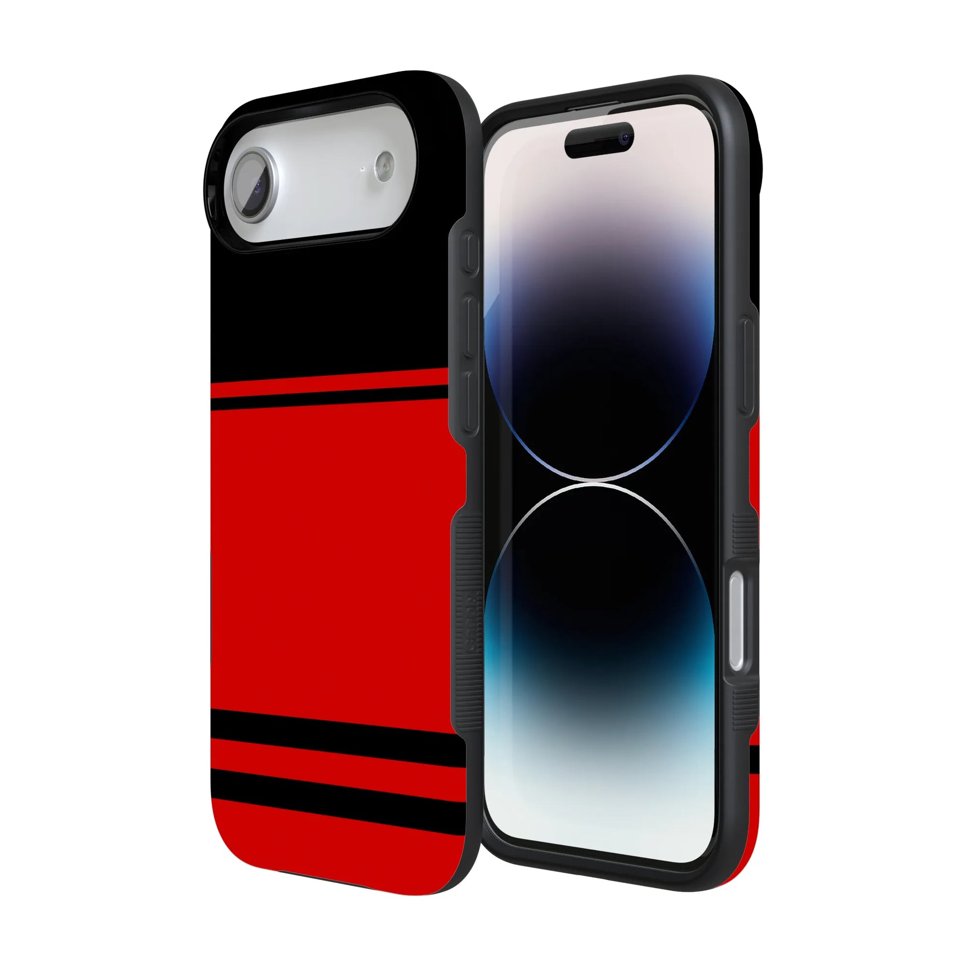 Storm Warning | Black & Red Stripes Case