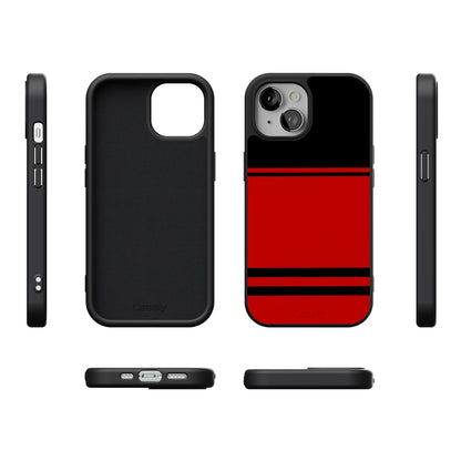 Storm Warning | Black & Red Stripes Case