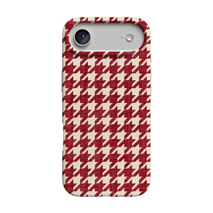 Scarlet Stitch | Red Houndstooth Case