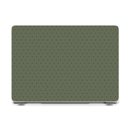 On the Dot | Olive Green Polka Dot Laptop Shell - 13.6" MacBook Air
