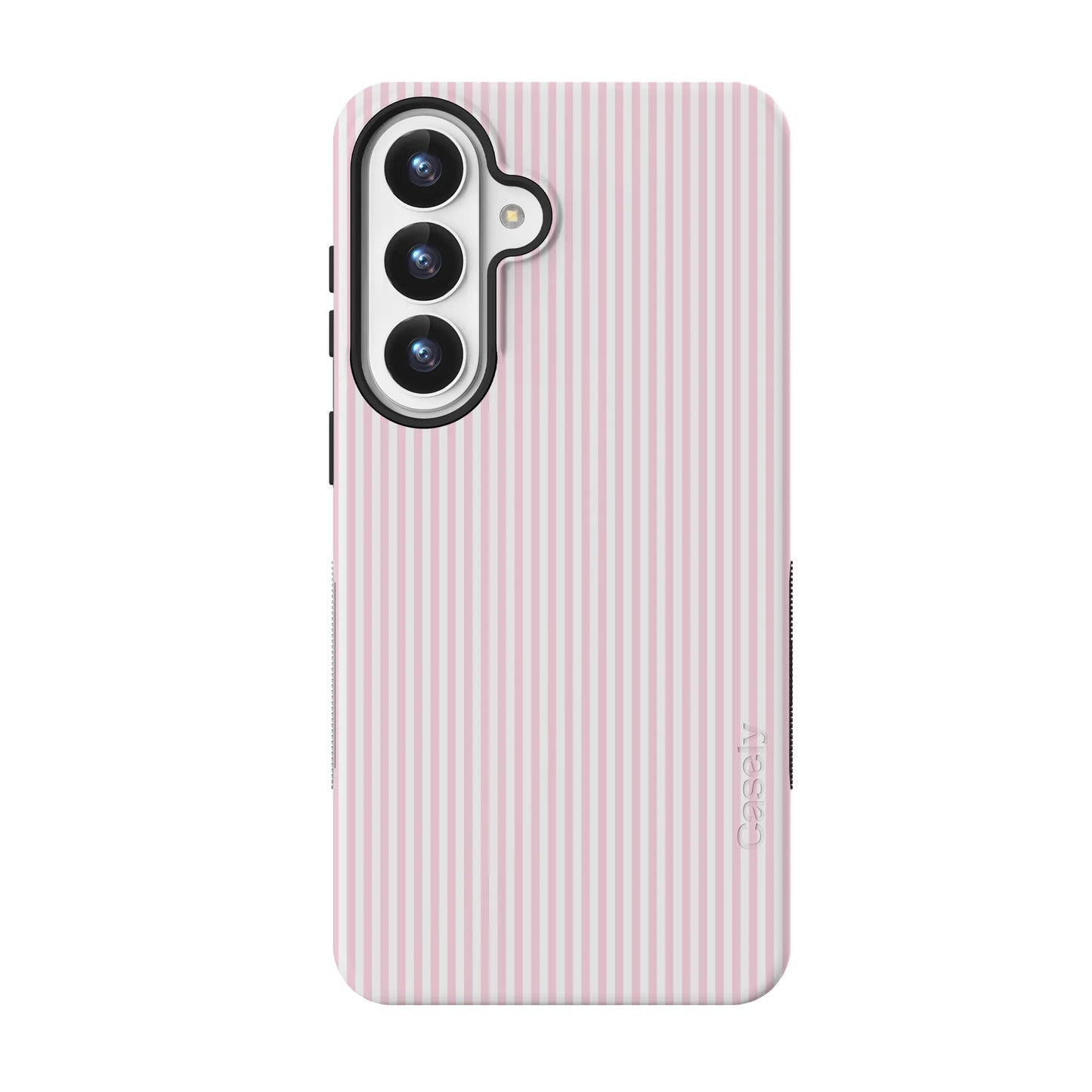 Stripes and the City | Light Pink Pinstripe Case - Galaxy S26 Plus