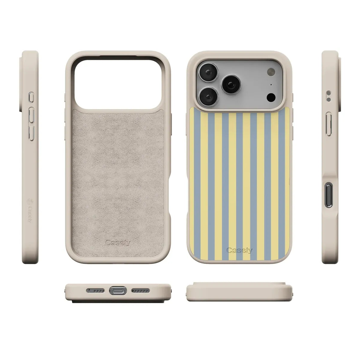 Coastline Stripes | Blue & Yellow Case