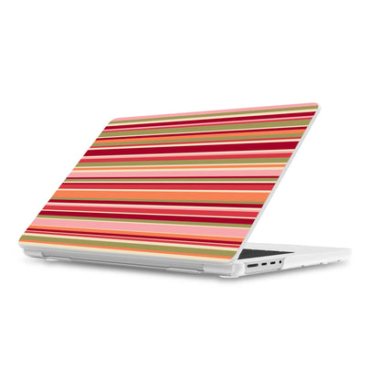 Citrus Stripes | Poolside Print Laptop Shell