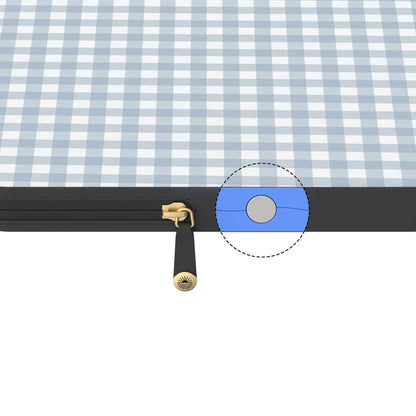 Pastel Picnic | Blue Gingham Laptop Case