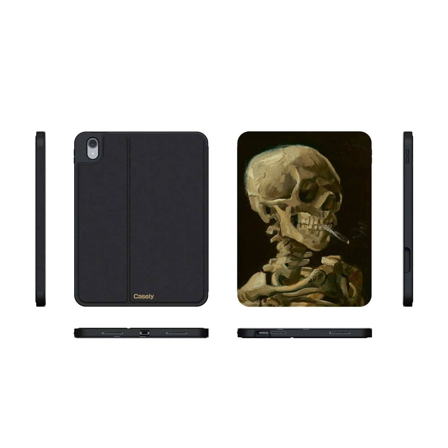 Van Gogh | Head of a Skeleton with a Burning Cigarette iPad Case