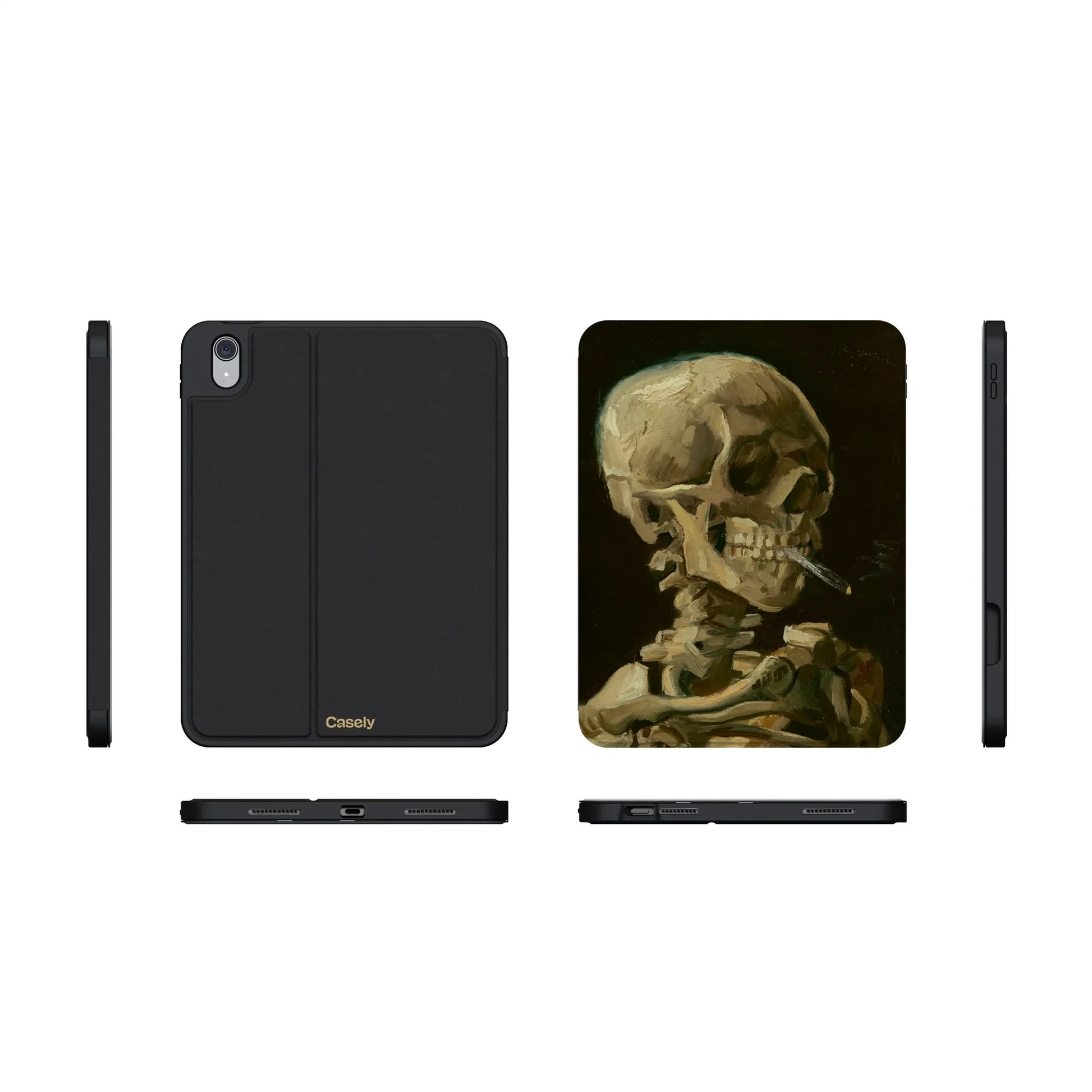 Van Gogh | Head of a Skeleton with a Burning Cigarette iPad Case