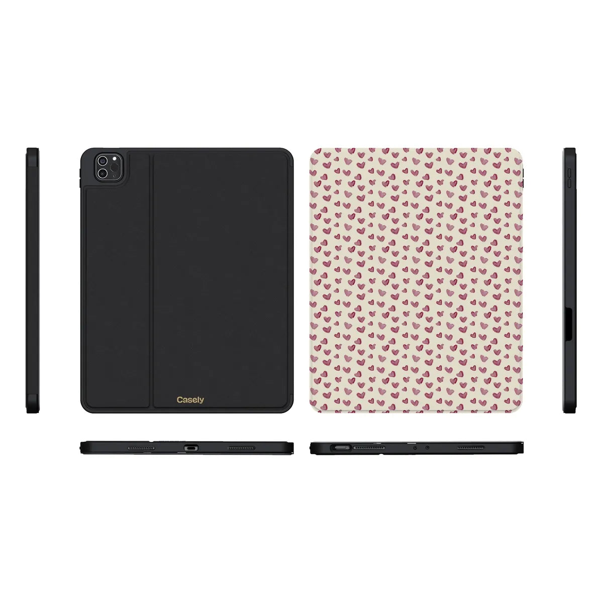 Lovebug | Mauve Hearts iPad Case