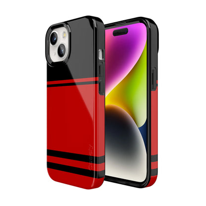 Storm Warning | Black & Red Stripes Case