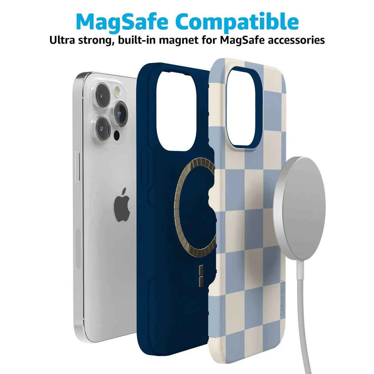 Fit Check | Light Blue Checkerboard Case