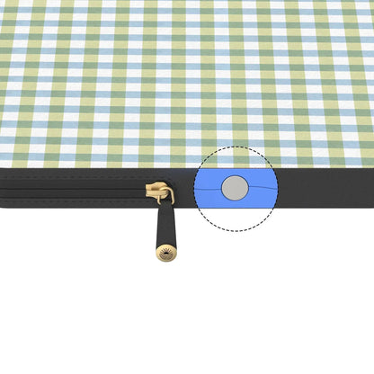 Pastel Picnic | Blue & Green Gingham Laptop Case