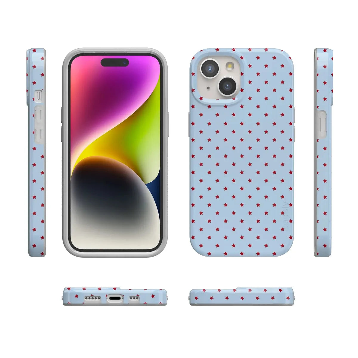 Tiny Stars | Red & Blue Case