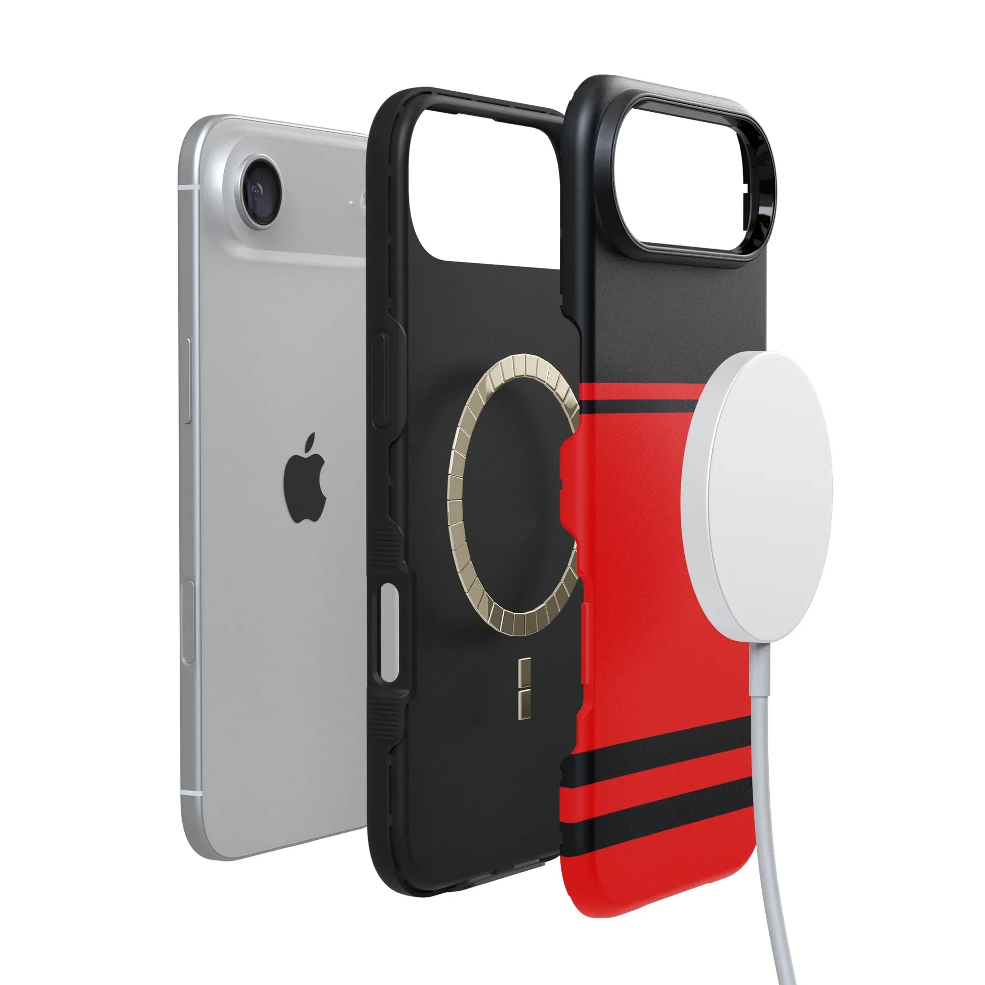 Storm Warning | Black & Red Stripes Case
