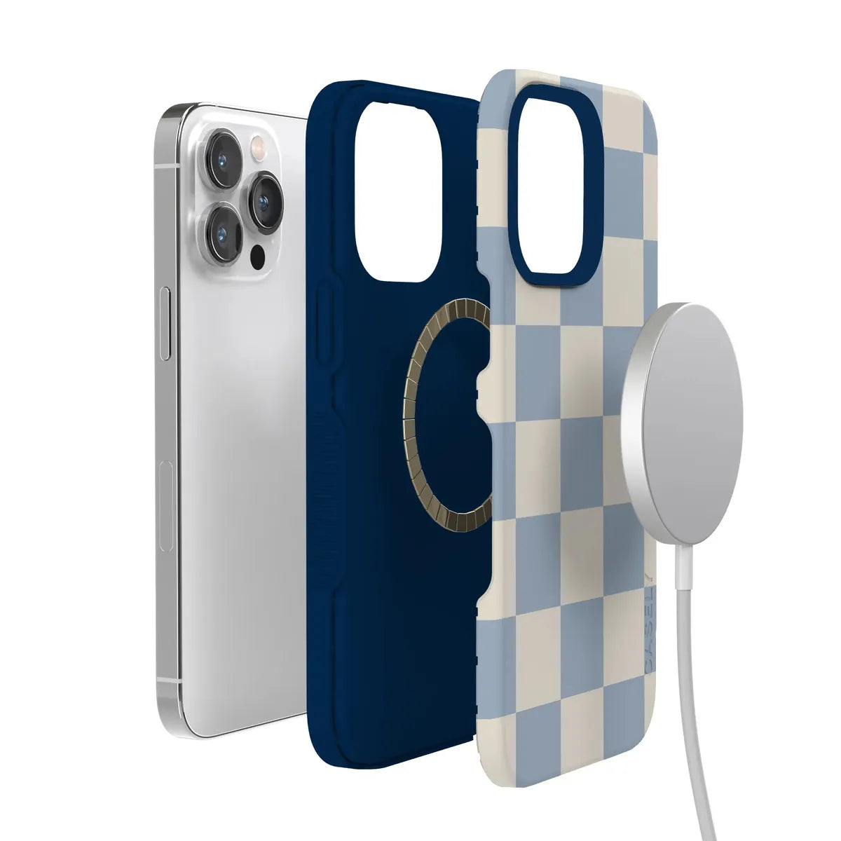 Fit Check | Light Blue Checkerboard Case