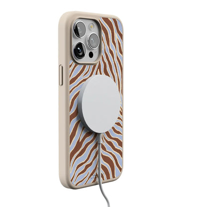 Untamed | Brown & Blue Zebra Case