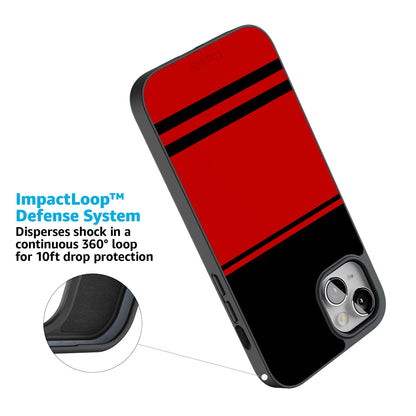 Storm Warning | Black & Red Stripes Case