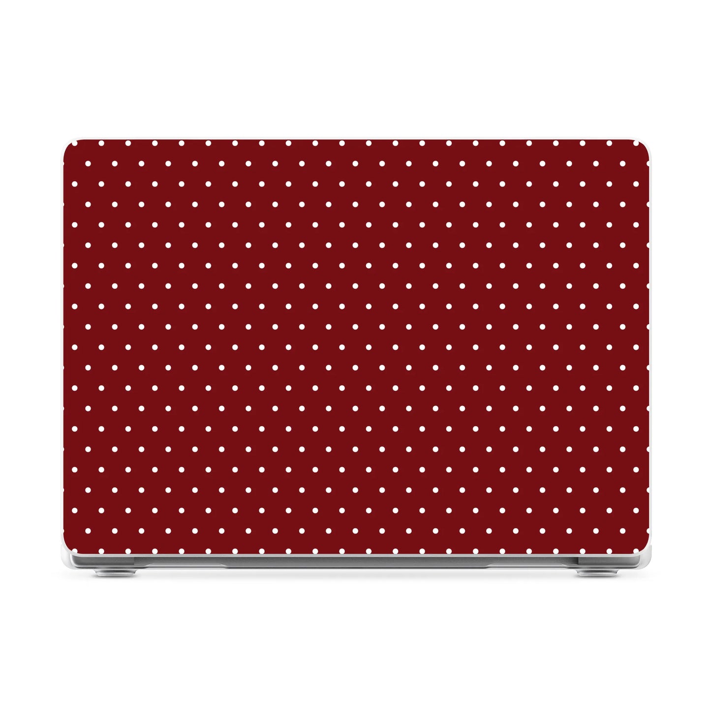 On the Dot | Maroon Polka Dot Laptop Shell - 13" MacBook Neo