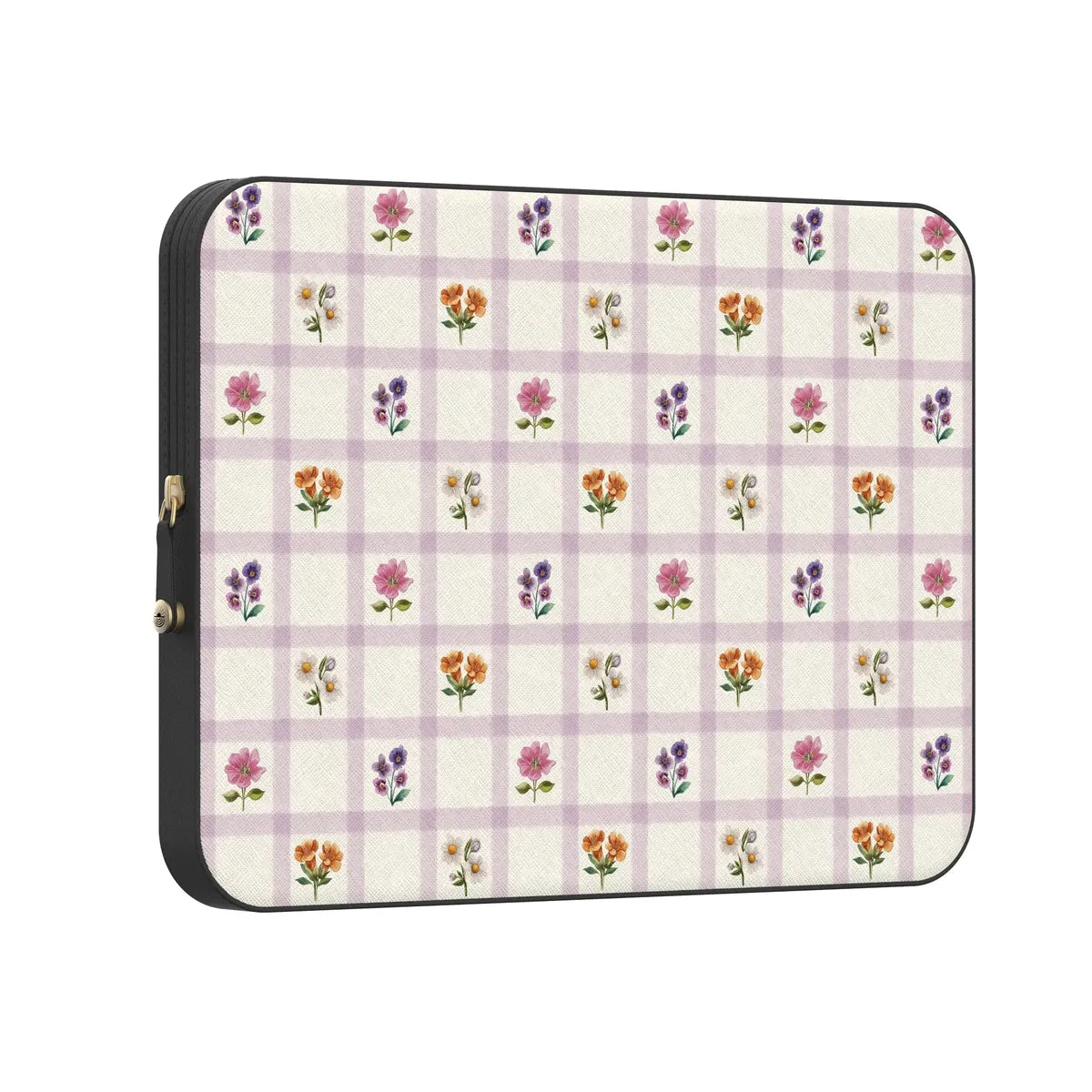 Meadow Check | Floral Gingham Laptop Case