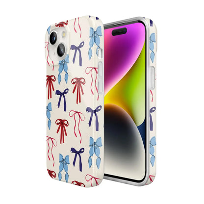 American Girlie | Red White & Blue Bows Case