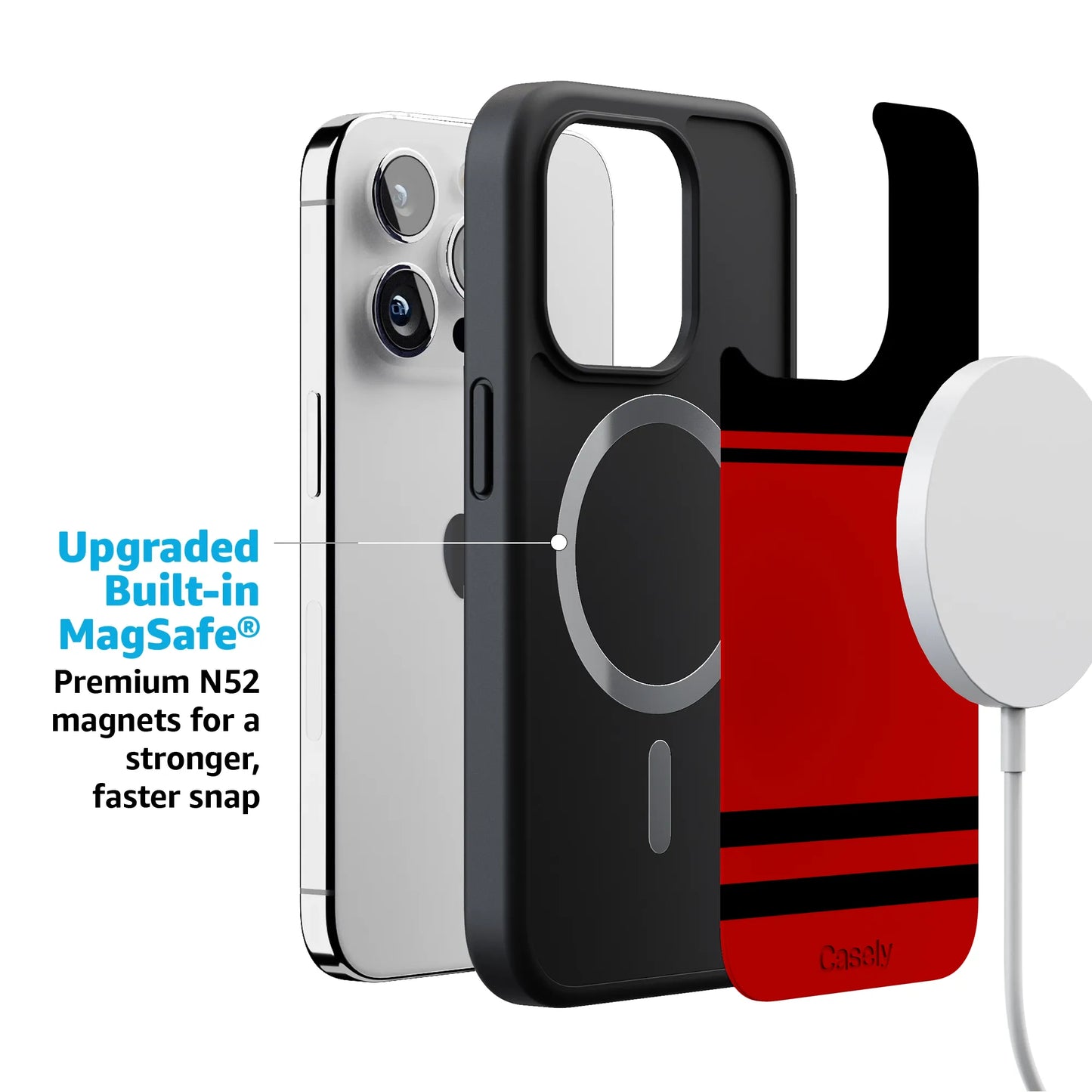 Storm Warning | Black & Red Stripes Case