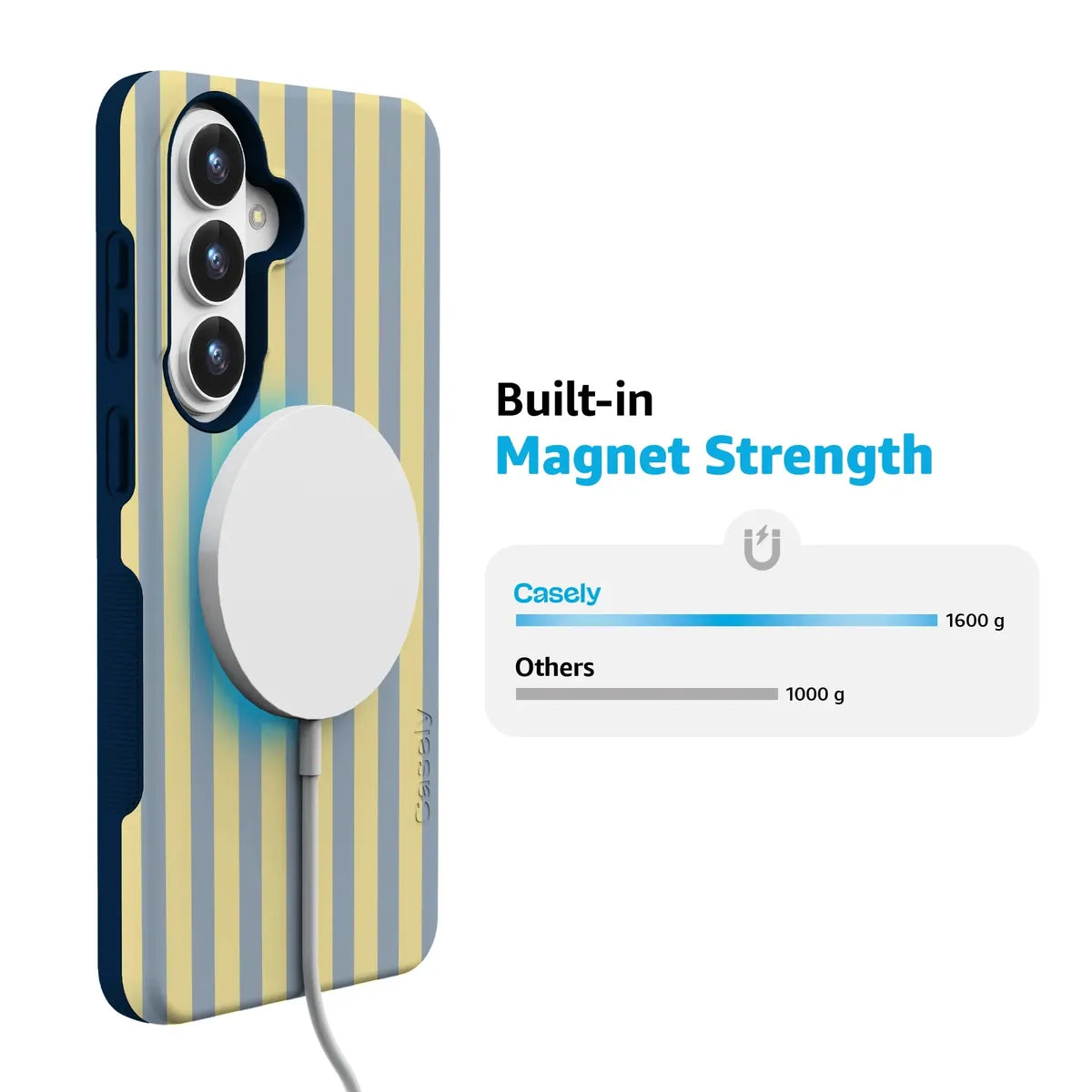 Coastline Stripes | Blue & Yellow Case