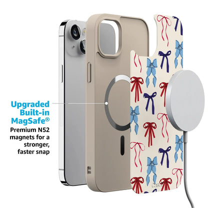 American Girlie | Red White & Blue Bows Case