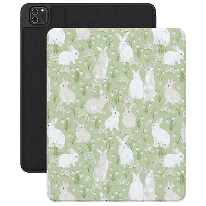 Hop to it | Green Bunny iPad Case