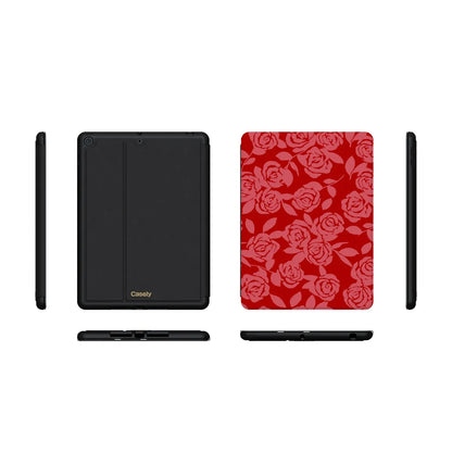 Final Rose | Red & Pink Floral iPad Case