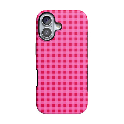Sweet Jam | Hot Pink Gingham Case - iPhone 16