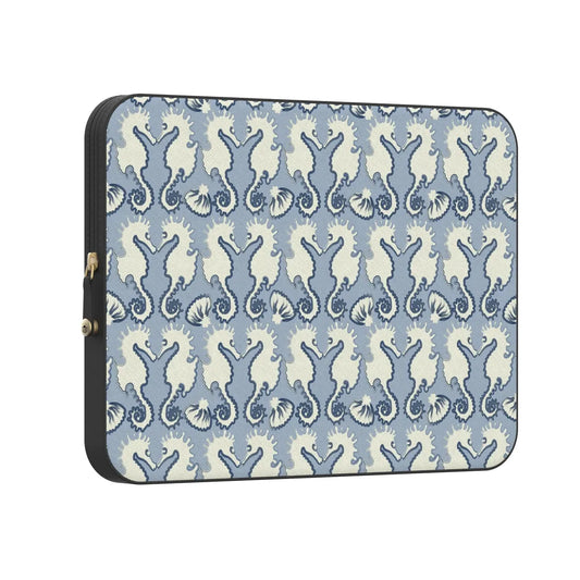 Seahorse Drift | Coastal Blues Laptop Case