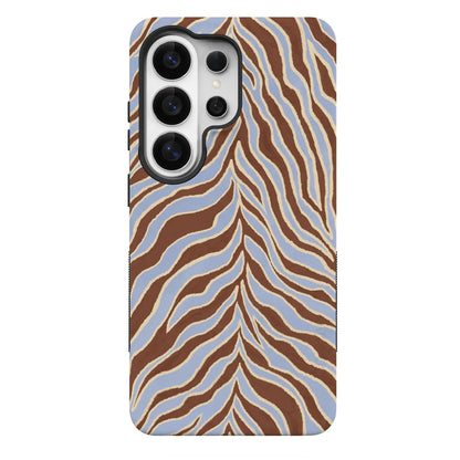 Untamed | Brown & Blue Zebra Case - Galaxy S26 Ultra