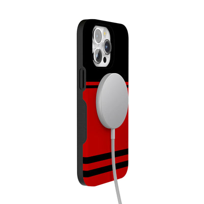Storm Warning | Black & Red Stripes Case
