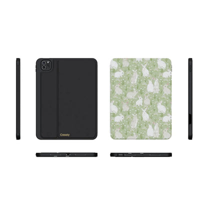 Hop to it | Green Bunny iPad Case