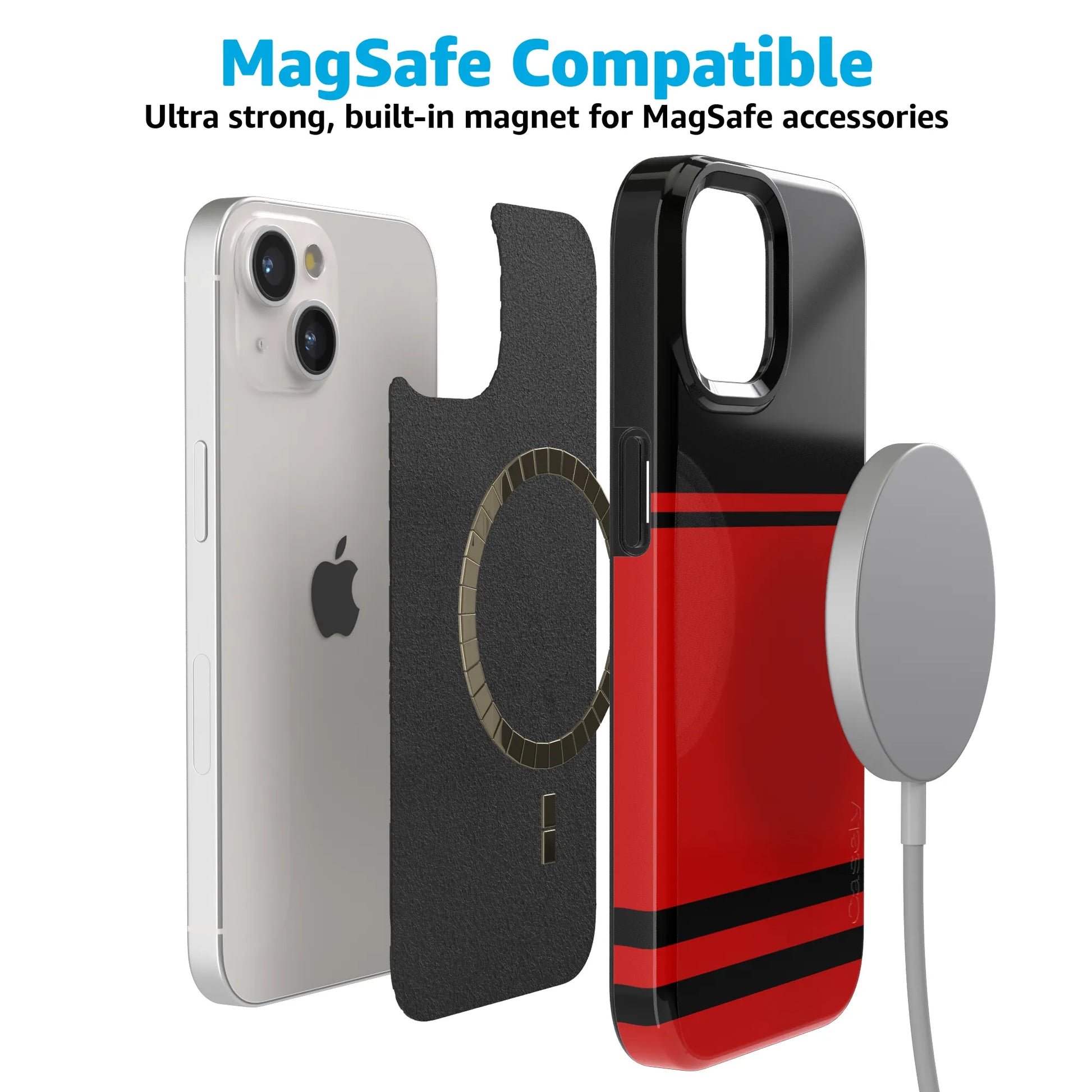 Storm Warning | Black & Red Stripes Case