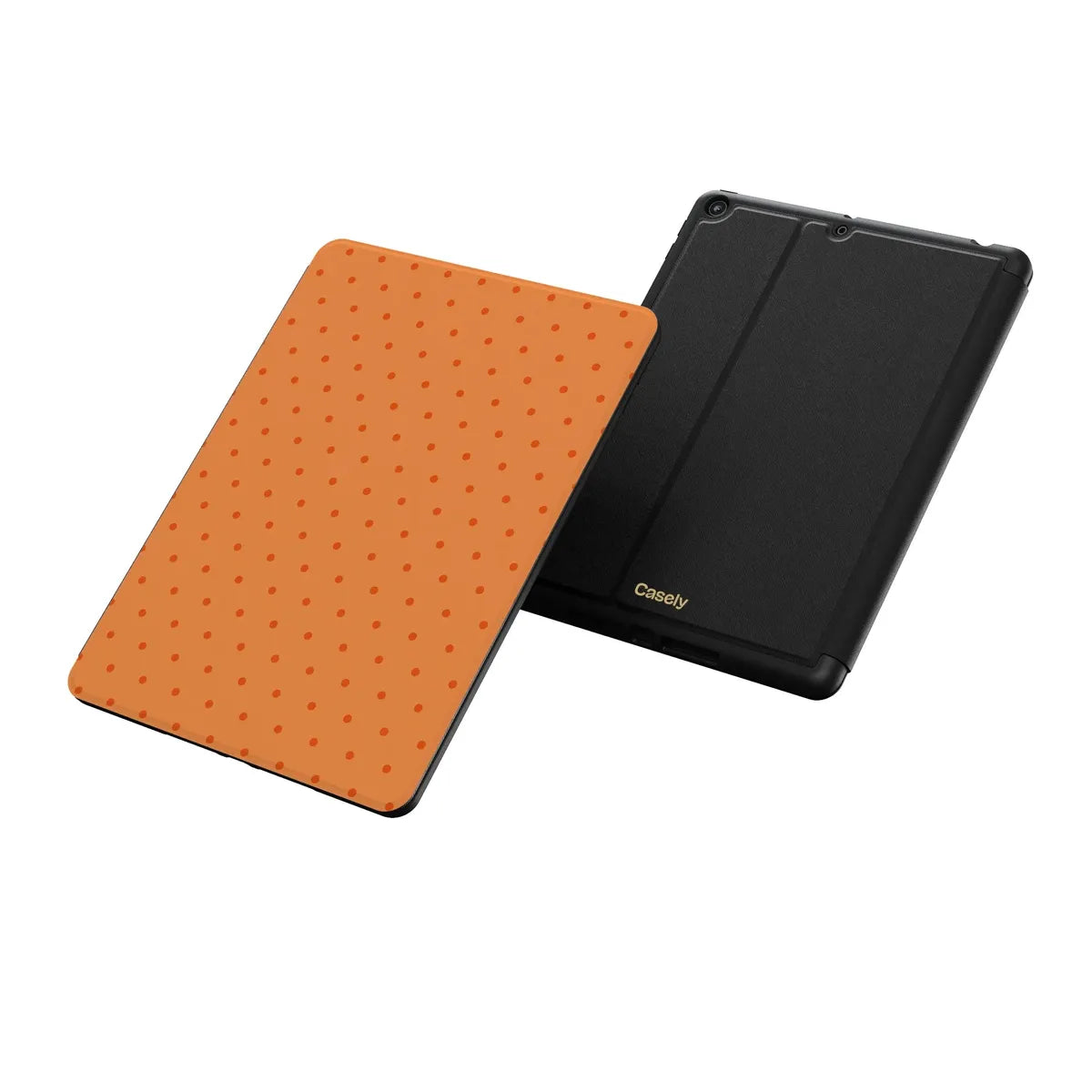 On the Dot | Orange Polka Dot iPad Case