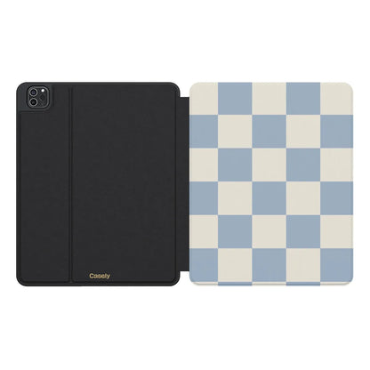 Fit Check | Light Blue Checkerboard iPad Case