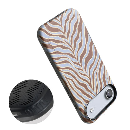 Untamed | Brown & Blue Zebra Case