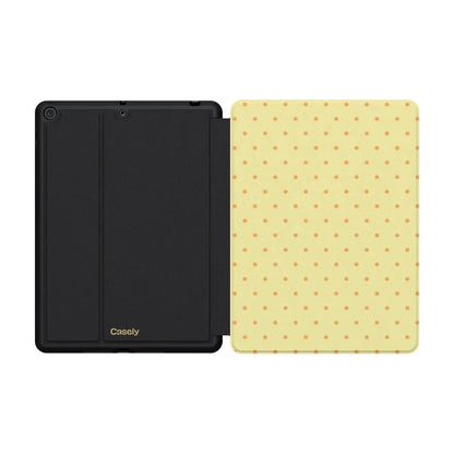 On the Dot | Yellow Polka Dot iPad Case