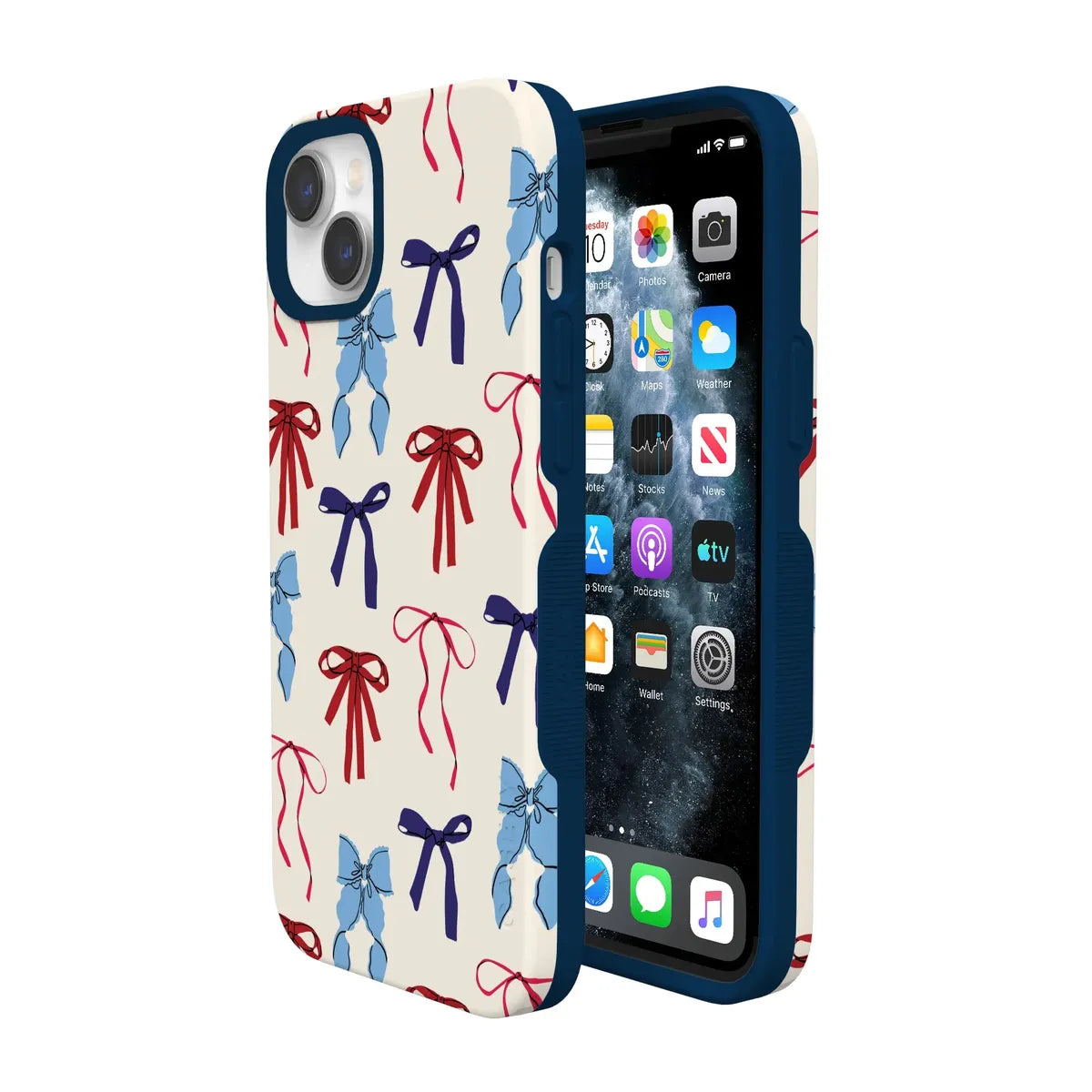 American Girlie | Red White & Blue Bows Case