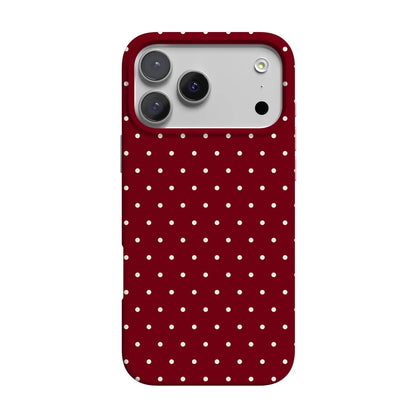 On the Dot | Maroon Polka Dot Case