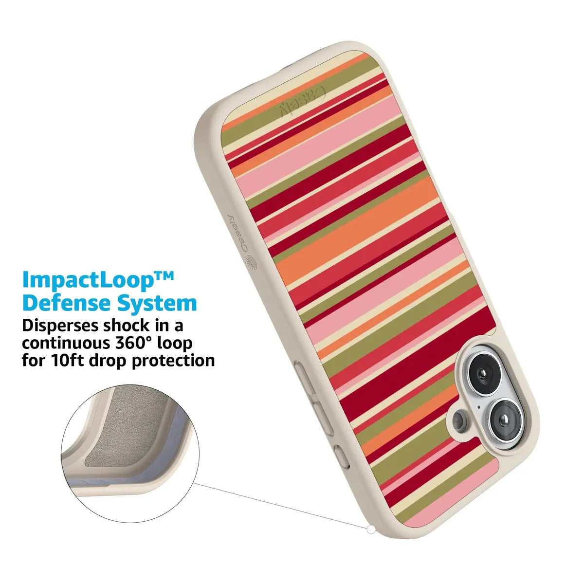 Citrus Stripes | Poolside Print Case