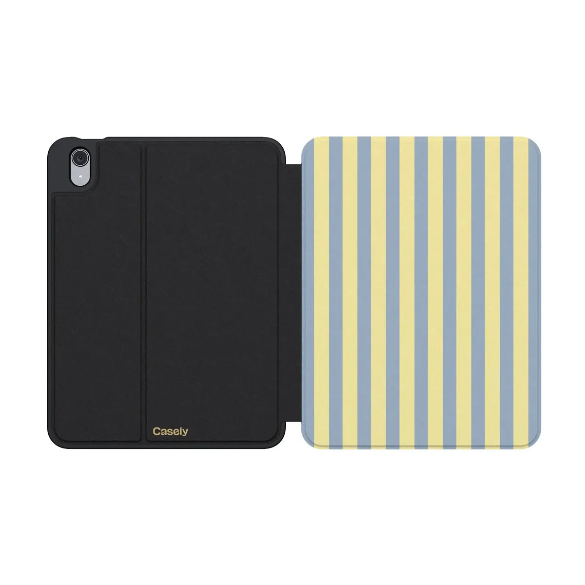 Coastline Stripes | Blue & Yellow iPad Case